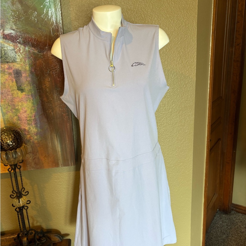 Nike Sleeveless Light Purple Zip-Up Dress